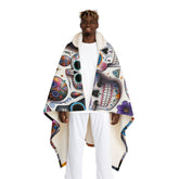 Vera Muertos - Sugar Skull Hooded Sherpa Blanket